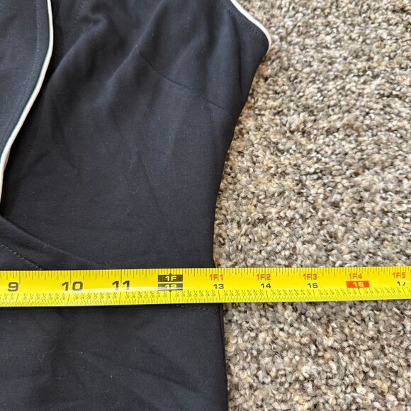 Joseph Ribkoff Black Wiggle Pencil Dress Small S 4 Mock Wrap - Picture 6 of 7